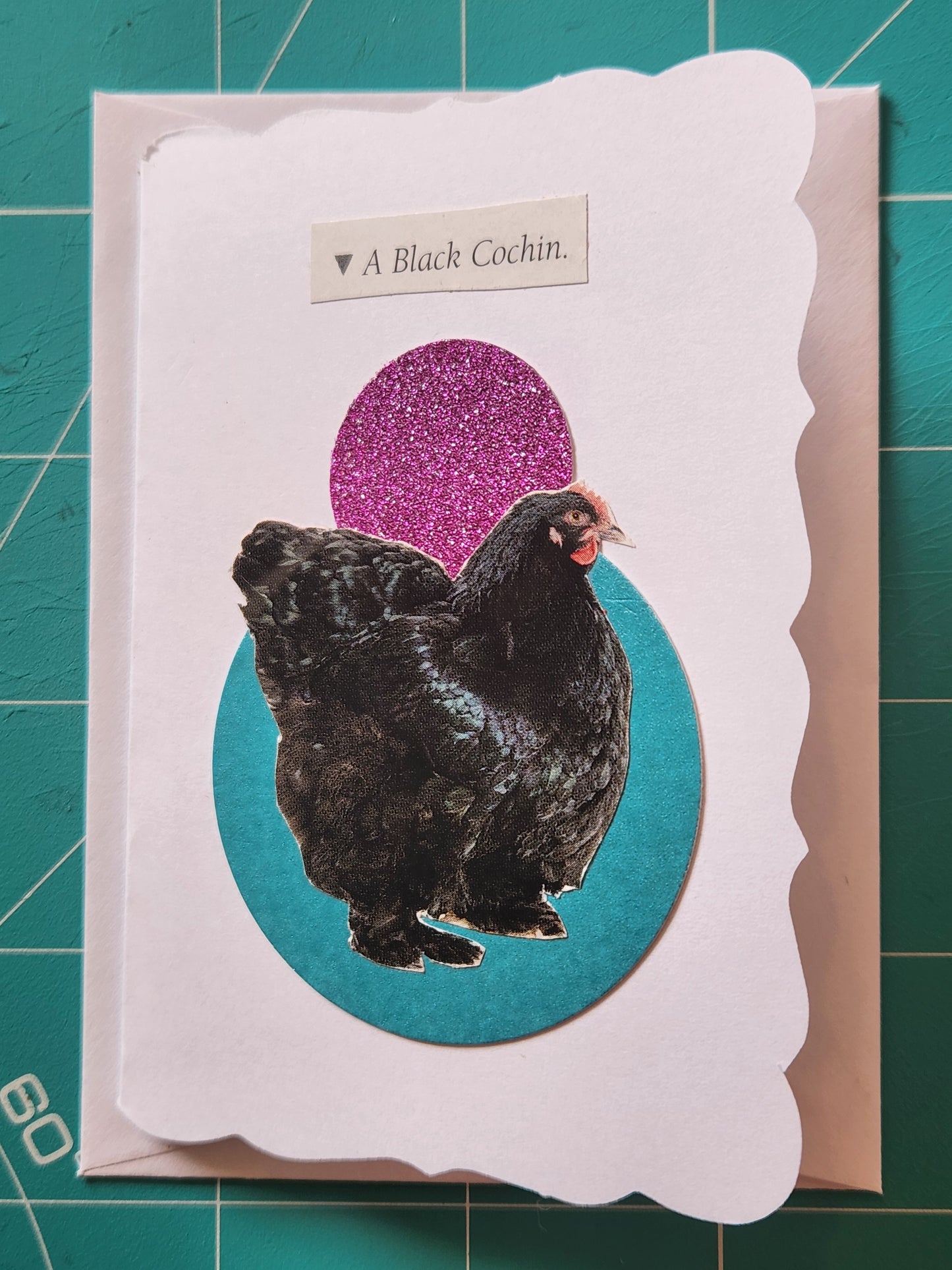 Chicken Mini Card Series - Black Cochin