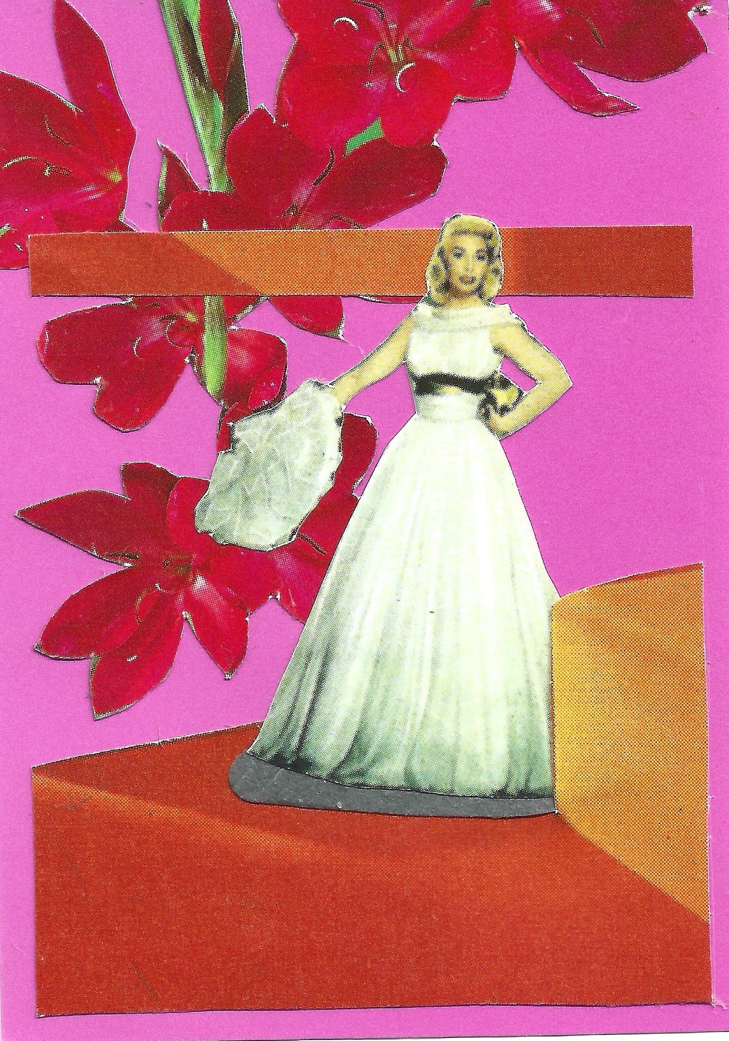 Collage ACEO (Original) - Pink Ladies 2
