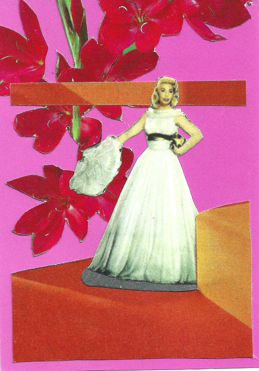 Collage ACEO (Original) - Pink Ladies 2