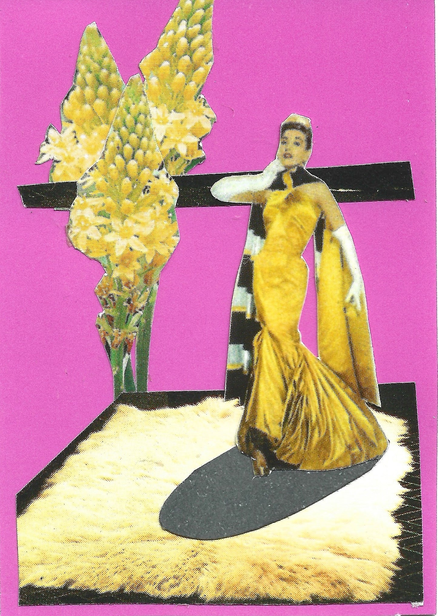 Collage ACEO (Original) - Pink Ladies 3