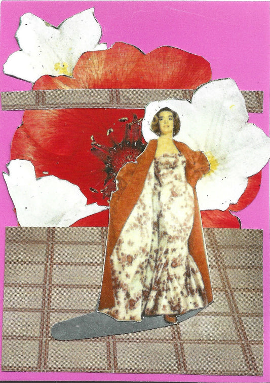 Collage ACEO (Original) - Pink Ladies 6